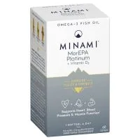 Minami - MorEPA Platinum + Witamin D3, 60 kapsułek miękkich