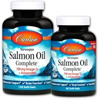 Carlson Labs - Norwegian Salmon Oil Complete, 120 + 60 kapsułek miękkich