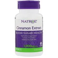Natrol - Ekstrakt z Cynamonu, 1000mg, 80 tabletek