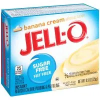 Jell-O - Budyń Bananowy, Bez Cukru, Bez Tłuszczu, Proszek, 25g 