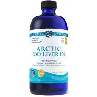 Nordic Naturals - Arctic Cod Liver, Tran z Dorsza, 1060mg, Pomarańcza, Płyn, 473 ml