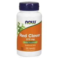 ﻿NOW Foods - Red Clover, 375mg, 100 kapsułek