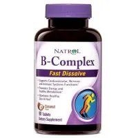 ﻿Natrol - Kompleks Witaminy B, Szybkie Wchłanianie, 90 tabletek