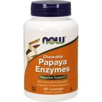 NOW Foods - Papaya Enzyme, Papaina, 180 tabletek do ssania