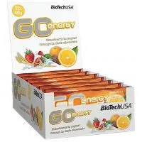 BioTechUSA - GO Energy Bar, Jogurt Truskawkowy, 32 x 40g