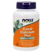 NOW Foods - Coral Calcium Plus, Wapno, 100 vkaps