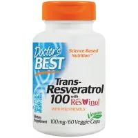 Doctor's Best - Trans-Resveratrol + ResVinol-25, 100mg, 60 vkaps