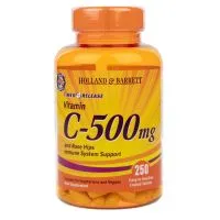 Holland & Barrett - Witamina C z Bioflawonoidami o Przedłużonym Uwalnianiu, 500mg, 250 tabletek