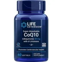 Life Extension - Super-Wchłanialny CoQ10 (ubichinon) z D-Limonenem, 100mg, 60 kapsułek miękkich 