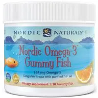 Nordic Naturals - Omega 3 Gummies, 124mg, Mandarynka, 30 żelek