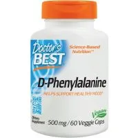 Doctor's Best - D-Fenyloalanina, 500 mg, 60 vkaps