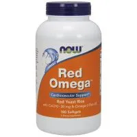 NOW Foods - Red Omega, Red Yeast Rice, 180 kapsułek miękkich