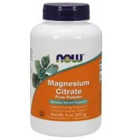 NOW Foods - Cytrynian Magnezu,  Magnesium Citrate, Proszek, 227 g