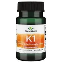 Swanson - Witamina K-1, 100mcg, 100 tabletek