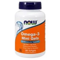 ﻿NOW Foods - Omega 3 Mini Gels, 180 kapsułek miękkich