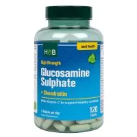 Holland & Barrett - Siarczan Glukozaminy + Chondroityna, Wysoka Moc, 120 tabletek