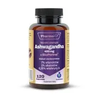 PharmoVit - Ashwagandha + BioPerine, 120 kapsułek 