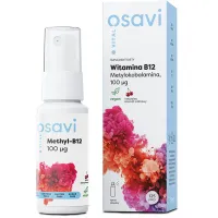 Osavi - Witamina B12, Metylokobalamina, 100 µg, Spray Doustny, Wiśnia, 25 ml