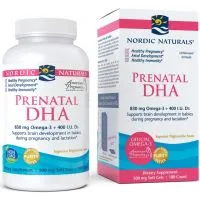 Nordic Naturals - Prenatal DHA, 830mg Omega 3 dla Kobiet w Ciąży, Bezsmakowe, 180 kapsułek miękkich