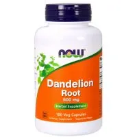 ﻿NOW Foods - Korzeń Mniszka Lekarskiego, Dandelion Root, 500 mg, 100 vkaps