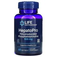 Life Extension - HepatoPro, Fosfatydylocholina Wielonienasycona, 900mg, 60 kapsułek miękkich