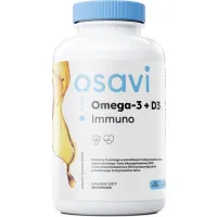 Osavi - Omega 3 + D3 IMMUNO, 1300 mg + 2000IU, Cytryna, 180 kapsułek miękkich