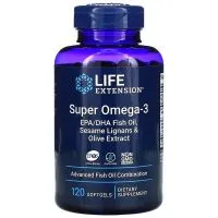 Life Extension - Super Omega-3, 120 kapsułek miękkich 