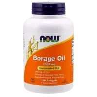 NOW Foods - Olej z Ogórecznika, Borage Oil, 1000mg, 120 kapsułek miękkich
