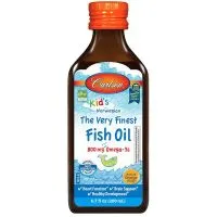 Carlson Labs - Kid's The Very Finest Fish Oil, 800mg Naturalna Pomarańcza, Płyn,  200 ml