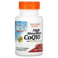 Doctor's Best - High Absorption CoQ10 + BioPerine, 100mg, 120 kapsułek miękkich