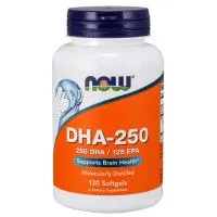 NOW Foods - DHA-250, 250 DHA / 100 EPA, 120 kapsułek miękkich