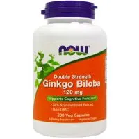 NOW Foods - Ginkgo Biloba, 120mg, 200 vkaps