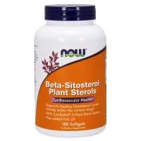 NOW Foods - Beta-Sitosterol, Sterole Roślinne, 180 kapsułek miękkich