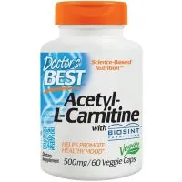 Doctor's Best - Acetyl L-Karnityna + Biosint Carnitines, 500mg, 60 vkaps