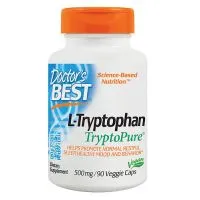﻿Doctor's Best - L-Tryptofan TryptoPure, 500mg, 90 vkaps