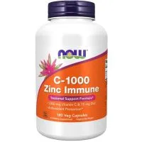 NOW Foods - Witamina C + Cynk, C-1000 Zinc Immune, 180 vkaps 