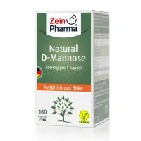Zein Pharma - D-Mannoza, Natural D-Mannose, 500mg, 160 kapsułek