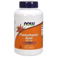 NOW Foods - Kwas Pantotenowy, 500 mg, 250 kapsułek
