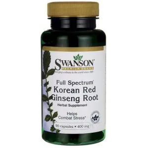 ﻿Swanson - Full Spectrum Korean Red Ginseng (Żeń-Szeń), 400mg, 90 kapsułek