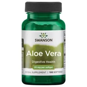 Swanson - Aloe Vera, 25mg, 100 kapsułek miękkich