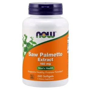 NOW Foods - Saw Palmetto, Palma Sabałowa, 160 mg, 240 kapsułek miękkich