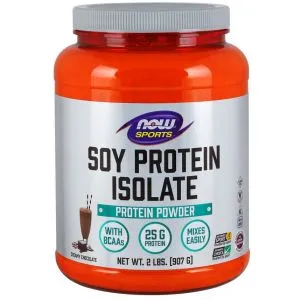 NOW Foods - Soy Protein Isolate, GMO Free, Czekolada, Proszek, 907g