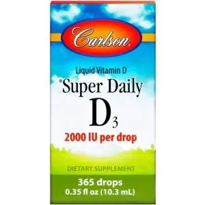Carlson Labs - Super Daily D3, 2000 IU, Płyn, 10 ml
