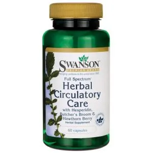 Swanson - Herbal Circulatory Care, Wsparcie Układu Krążęnia, 60 kapsułek