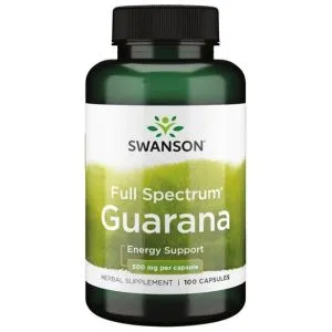 Swanson - Guarana, 500mg, 100 kapsułek