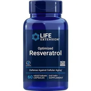 Life Extension - Zoptymalizowany Resweratrol, 60 vkaps