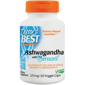 Doctor's Best - Ashwagandha + Sensoril, 125mg, 60 vkaps