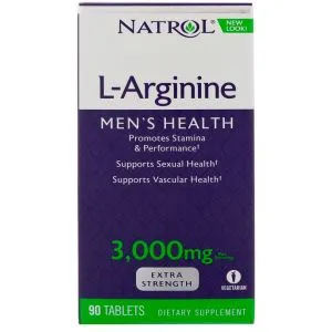 Natrol - L-Arginina, 3000mg, 90 tabletek