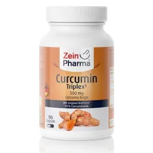 Zein Pharma - Kurkumina, Curcumin Triplex, 500mg, 90 kapsułek