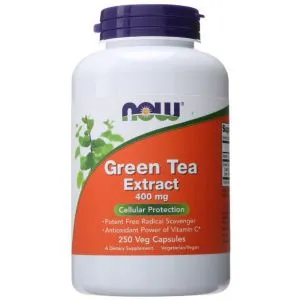 ﻿NOW Foods - Green Tea Extract, Zielona Herbata, 400mg, 250 vkaps